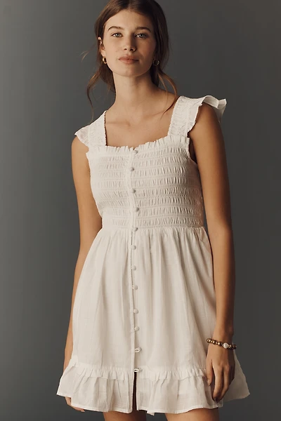 The Peregrine Square-Neck Mini Dress