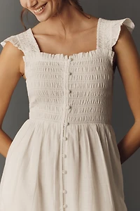 The Peregrine Square-Neck Mini Dress