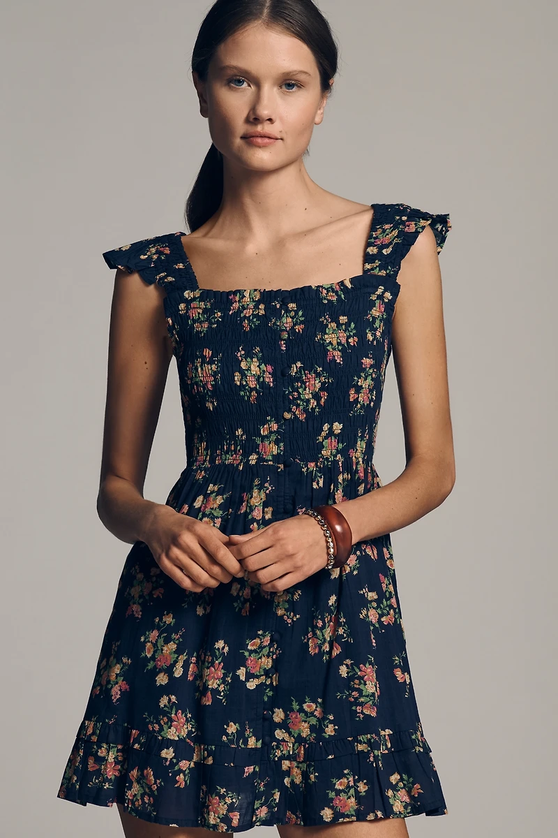 The Peregrine Square-Neck Mini Dress