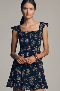 The Peregrine Square-Neck Mini Dress