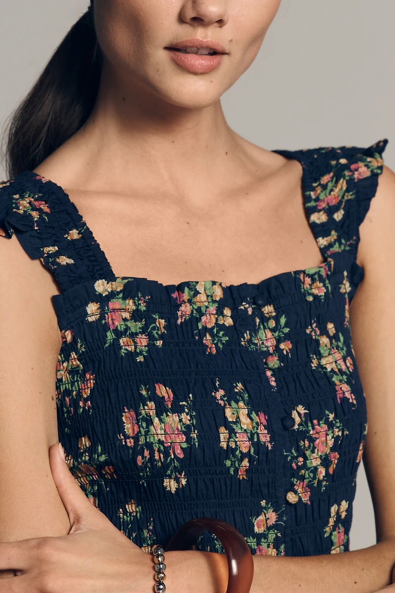 The Peregrine Square-Neck Mini Dress