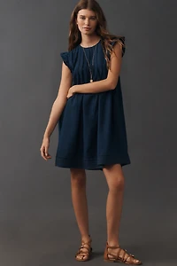 Pilcro Sleeveless Cotton Pintuck Dress