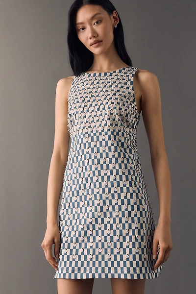 Maeve Cotton Blend Sequin Shift Dress