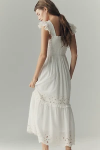 Peregrine Eyelet Midi Dress