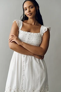 Peregrine Eyelet Midi Dress