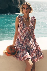 Pilcro V-Neck Mini Slip Dress