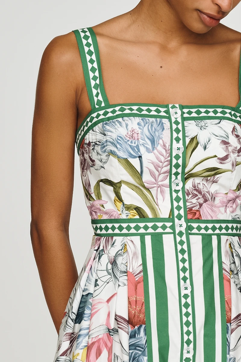 Maeve Cotton Printed Midi Dress