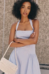 Maeve Poplin Halter Midi Dress