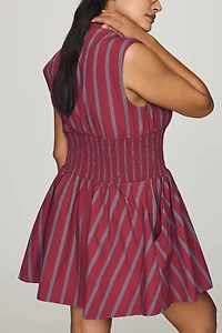 Tommie Front-Zip Mini Shirtdress