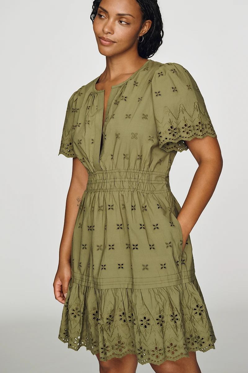 Somerset Smocked Mini Dress