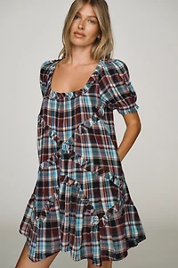 Pilcro Cotton Textured Mini Dress
