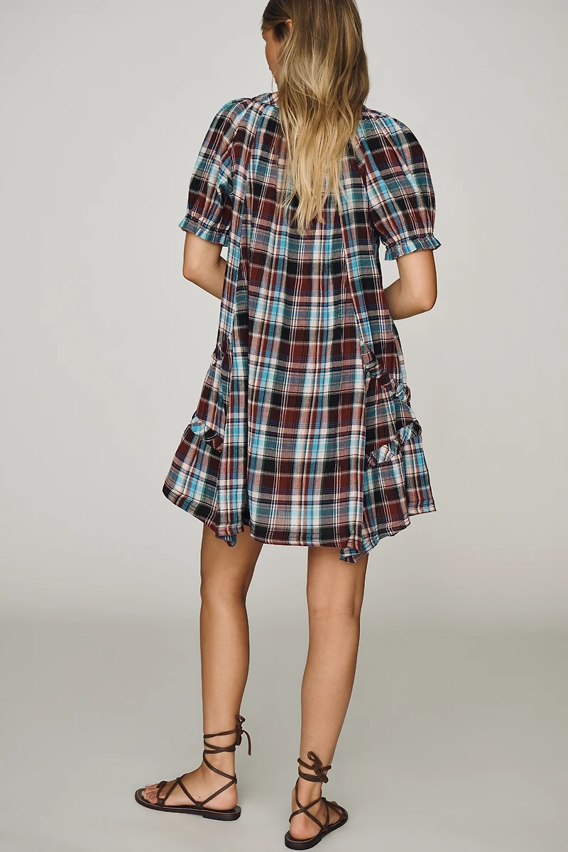 Pilcro Cotton Textured Mini Dress