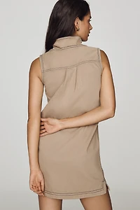 Pilcro 100% Cotton Seamed Mini Dress
