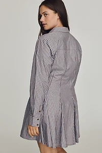 Maeve Godet Mini Shirtdress