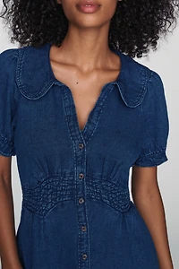 Pilcro Keira 100% Cotton Denim Mini Dress