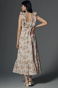 Love The Label x Liberty London Penida Ruffle Maxi Dress