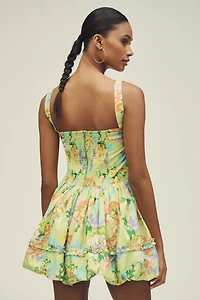 Love The Label Berkeley Sleeveless Square-Neck Bubble Mini Dress