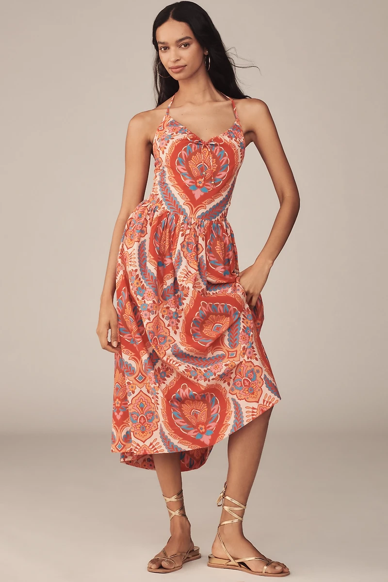 Love The Label Rita Halter A-Line Midi Dress