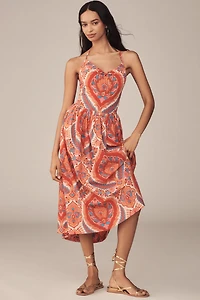 Love The Label Rita Halter A-Line Midi Dress