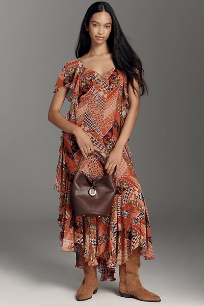 Love The Label Belinda Asymmetric Ruffle Dress
