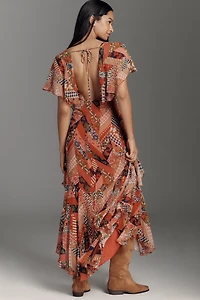 Love The Label Belinda Asymmetric Ruffle Dress