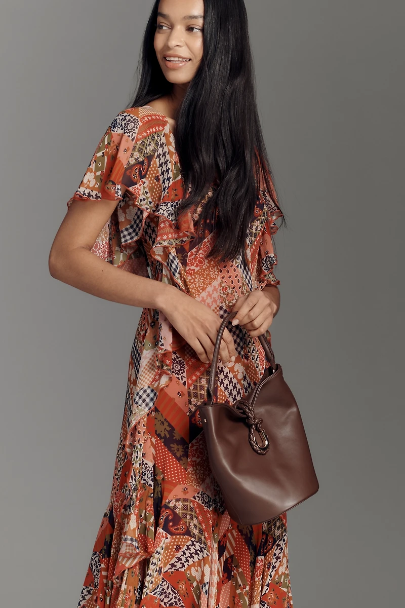 Love The Label Belinda Asymmetric Ruffle Dress