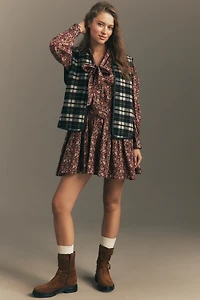 Love The Label Nelly Long-Sleeve Cotton Mini Dress