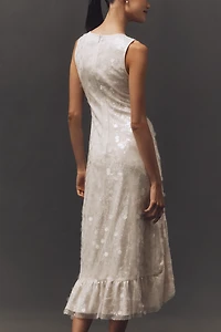 Siempre x Anthropologie Sequin Asymmetrical Dress