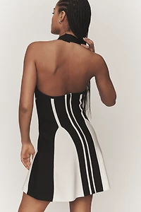 Siempre x Anthropologie Colorblock Halter Dress