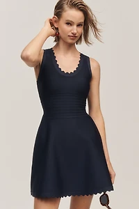 Siempre x Anthropologie Scoop-Neck Mini Dress