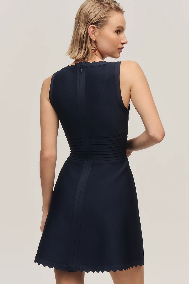 Siempre x Anthropologie Scoop-Neck Mini Dress