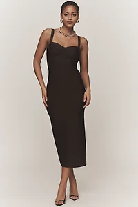 Siempre x Anthropologie Sweetheart Bandage Maxi Dress