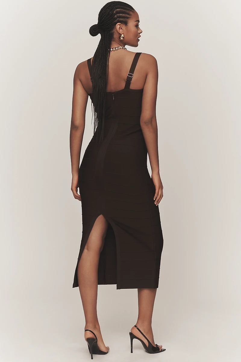 Siempre x Anthropologie Sweetheart Bandage Maxi Dress