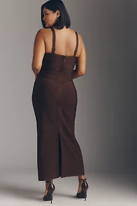 Siempre x Anthropologie Sweetheart Bandage Maxi Dress