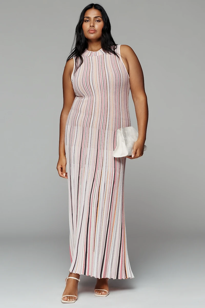 Siempre High-Neck Maxi Dress