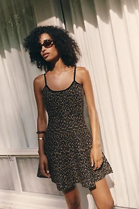 Siempre Jacquard Mini Sweater Dress