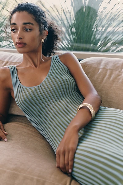 Siempre Ribbed Midi Sweater Dress