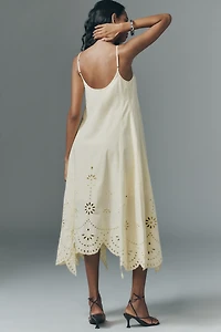 RAISONNEL Eyelet Midi Dress