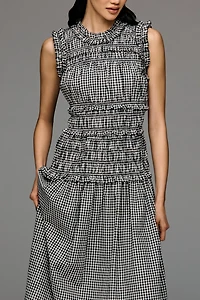 RAISONNEL Sleeveless Smocked Maxi Dress