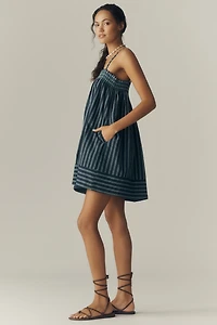 RAISONNEL Square-Neck Mini Dress