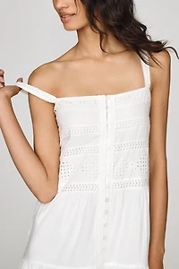 RAISONNEL 100% Cotton Tiered Midi Dress