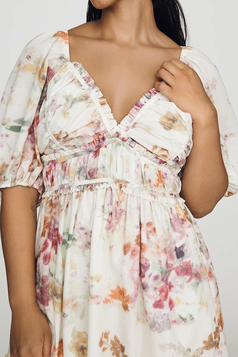 Lulus Madison V-Neck Midi Dress