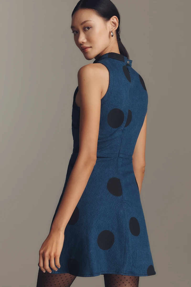 Pilcro Ruched Sleeveless Mini Dress