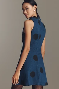 Pilcro Ruched Sleeveless Mini Dress