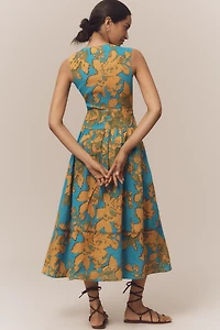 Olivia by Livro Asha Linen Sleeveless Midi Dress