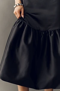 Caroline Constas Sydney Ruffle-Hem Gown