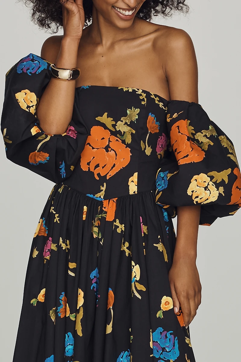 Caroline Constas Christina Off-Shoulder Maxi Dress
