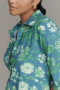 Beau & Ro Alexa Long-Sleeve Midi Shirt Dress
