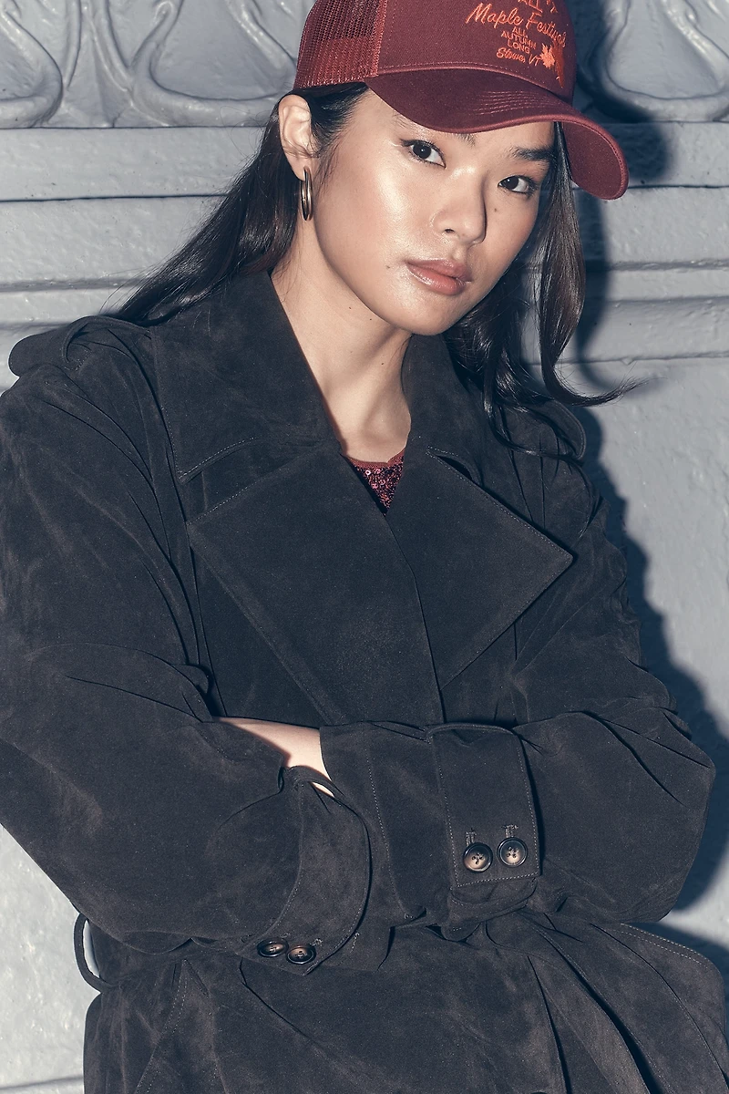 Joe's Jeans Elizabeth Faux-Suede Trench Coat