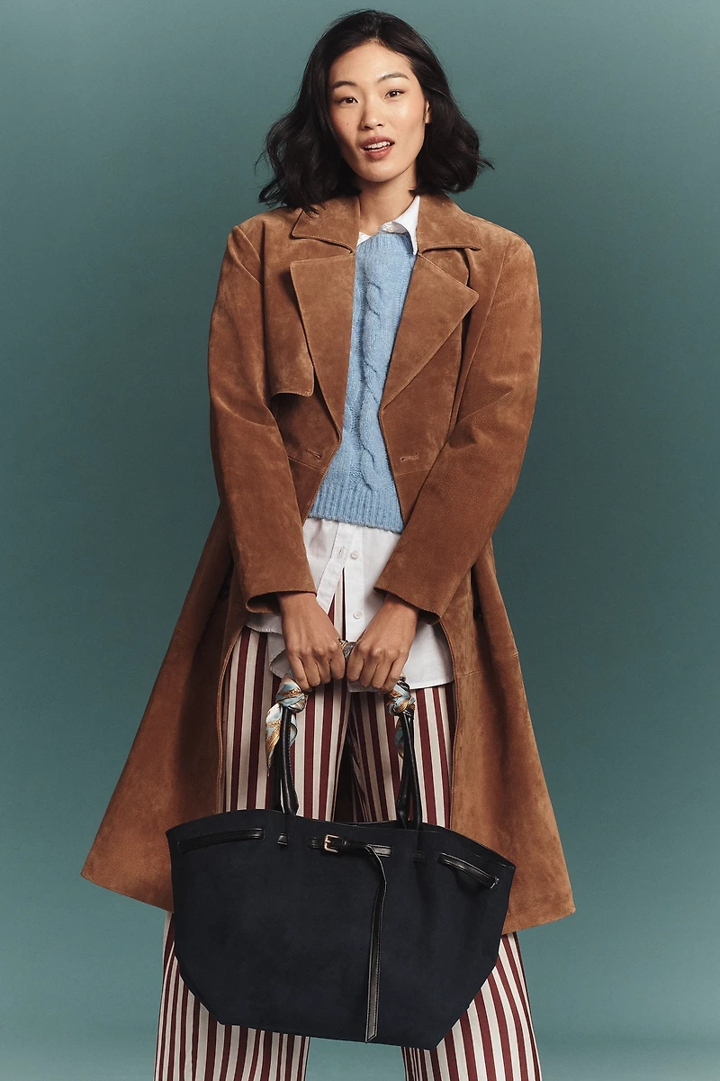 BLANKNYC Suede Trench Coat